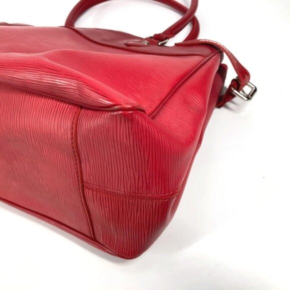 LOUIS VUITTON M5926E Epi Passy PM Tote Bag Shoulder Bag Hand Bag Epi Leather Red - Picture 3 of 16